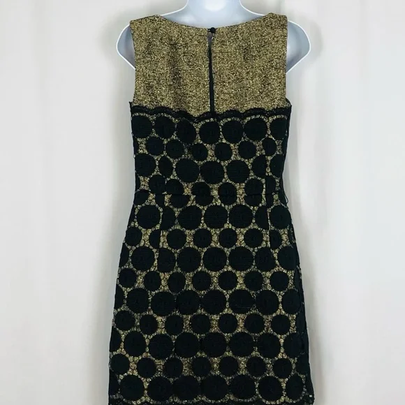 Milly Lace overlay sleeveless sheath mini dress 4 - Picture 7 of 16